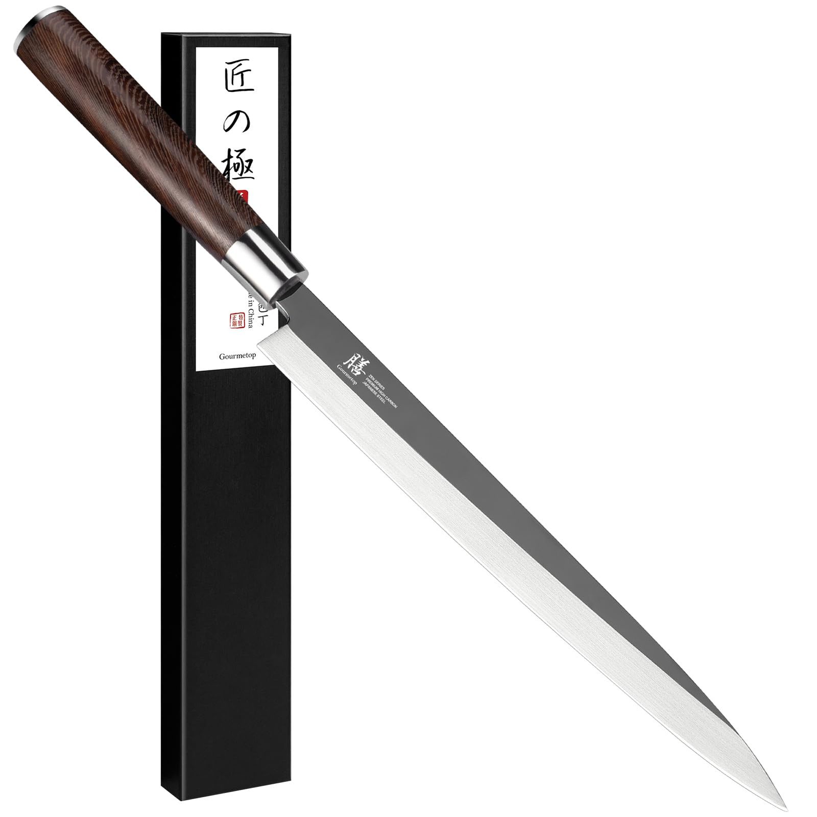Gourmetop 刺身包丁 魚 片刃 右手用 270mm 柳刃包丁 さしみ包丁 7Crステンレス 木柄 魚捌く 家庭用 パン切り (刺身270ｍｍ)so 385dfe0c