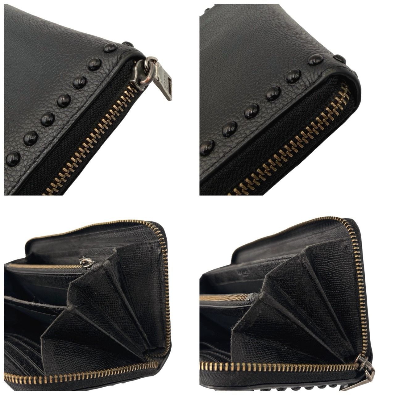 希少✤【COACH／コーチ】スタッズ付き 長財布（ロングウォレット