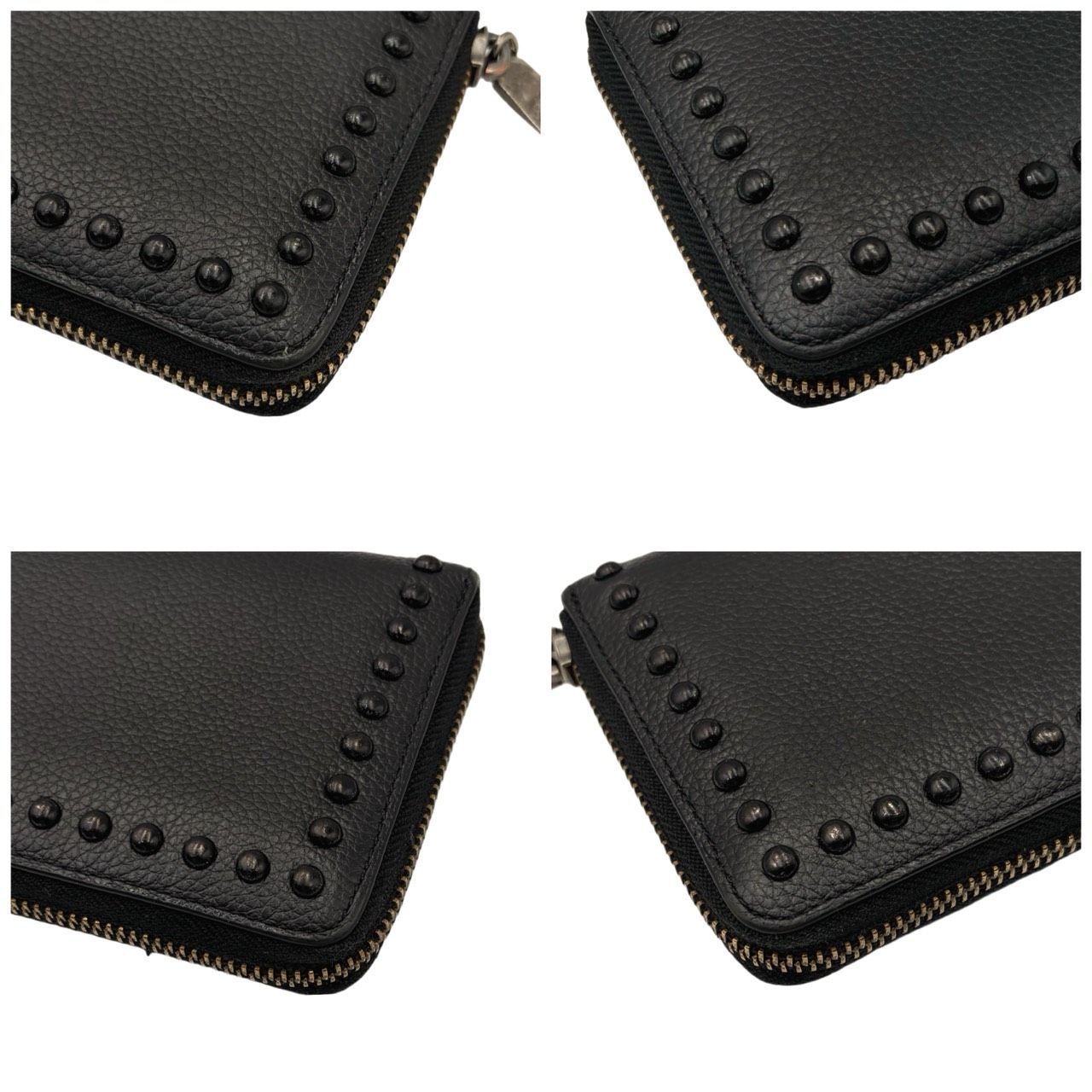 希少✤【COACH／コーチ】スタッズ付き 長財布（ロングウォレット
