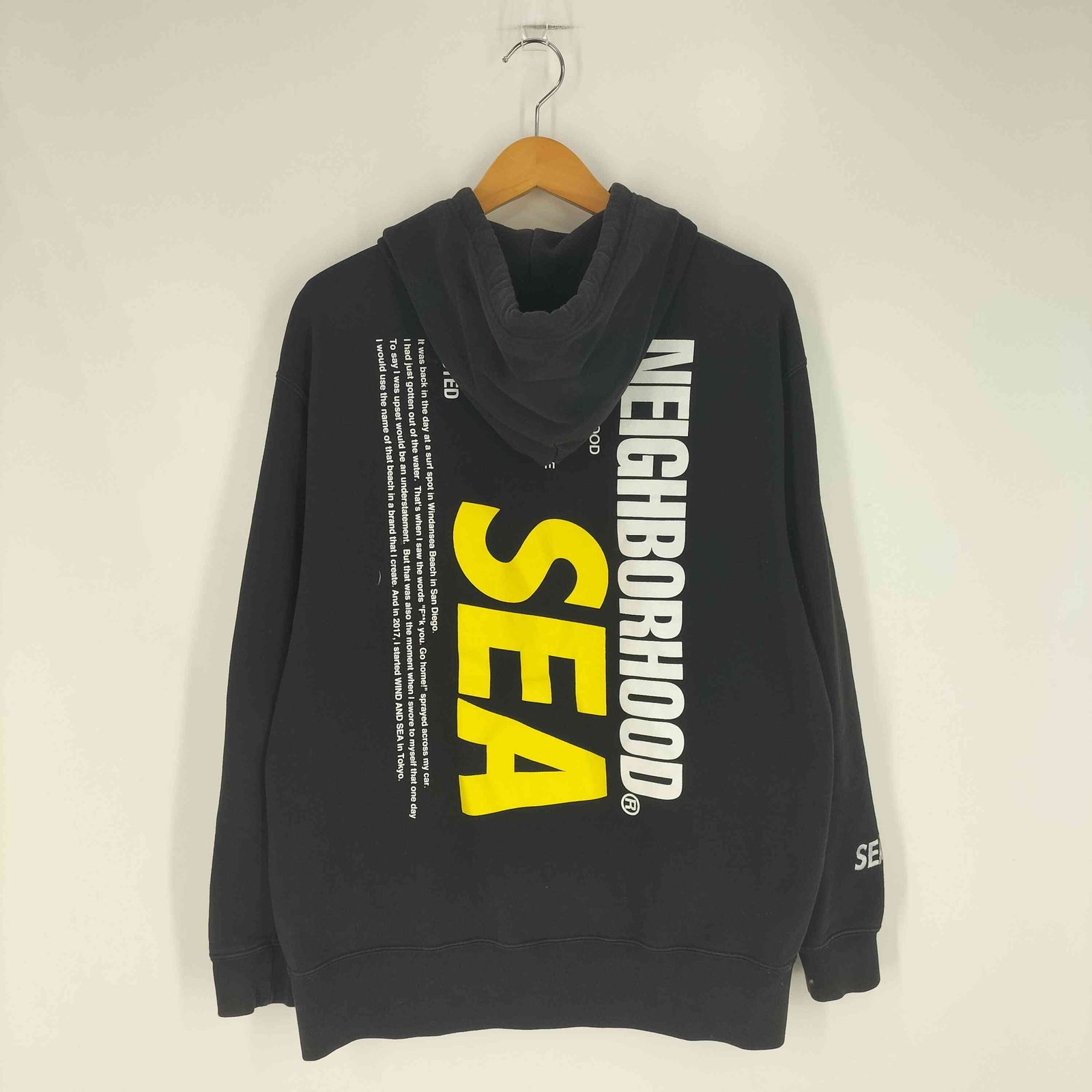 ネイバーフッド NEIGHBORHOOD バックプリント コラボ プルオーバー 