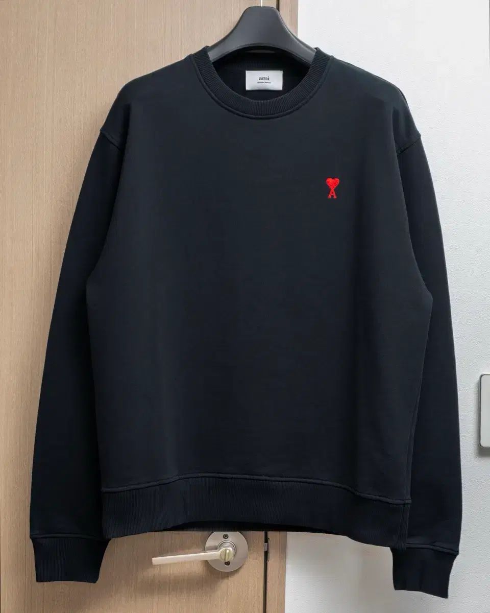 アミ スモールハート スウェット ブラック XL
