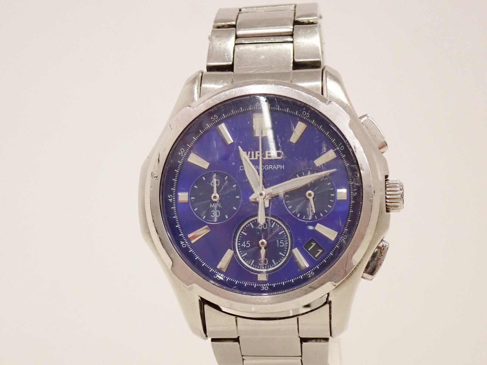 WIRED クロノグラフ SEIKO VK63-K013 腕時計 ワイアード - メルカリ 
