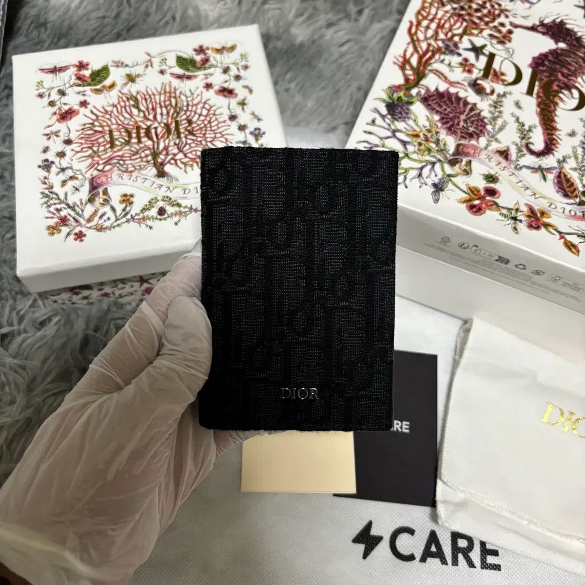 S級 ディオール オブリーク ジャカード 2段 財布