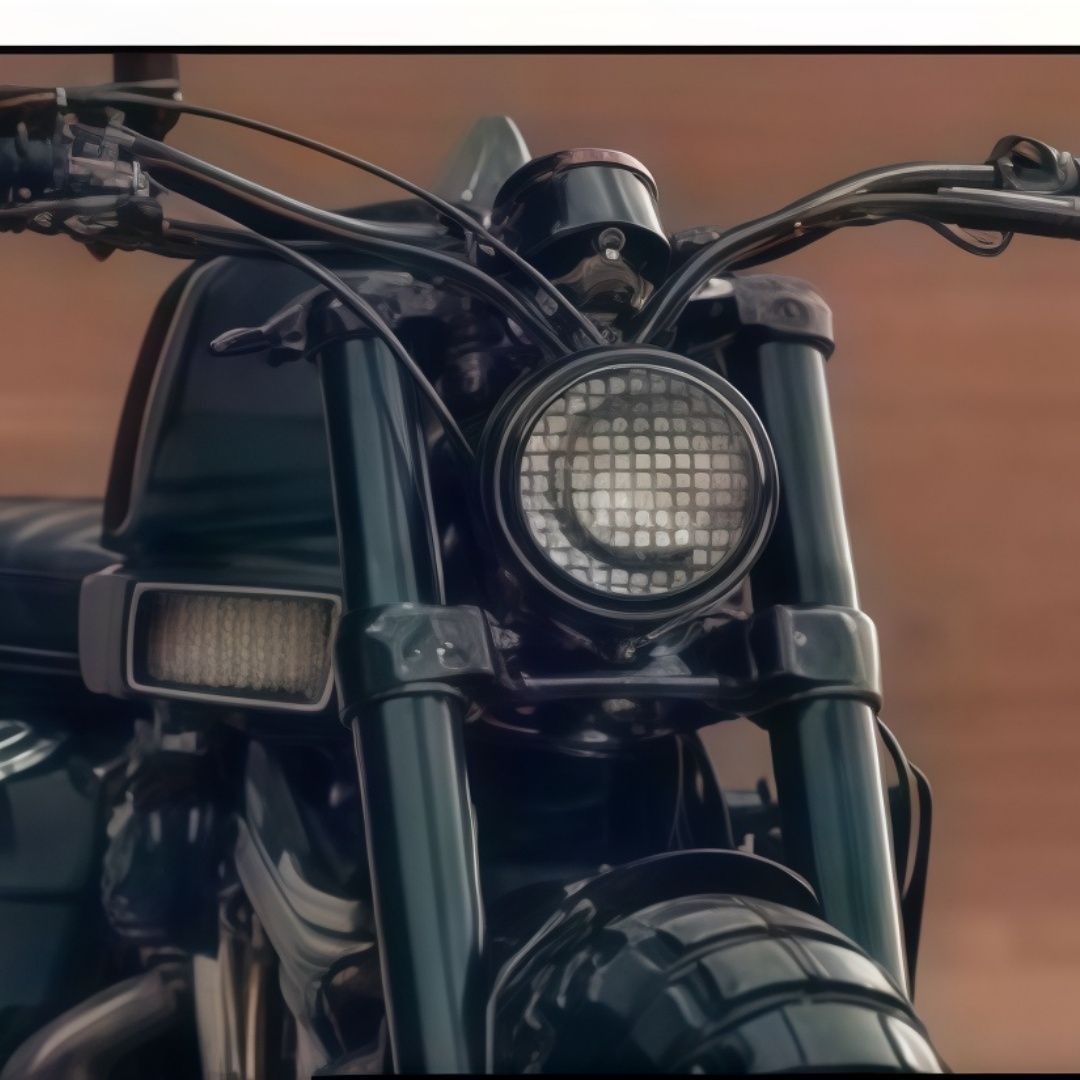 ハーレー改装 4.5インチ H4 レトログリルヘッドライト｜Batesスタイル｜オールドスクール Chopper / Café Racer 対応｜CP2
