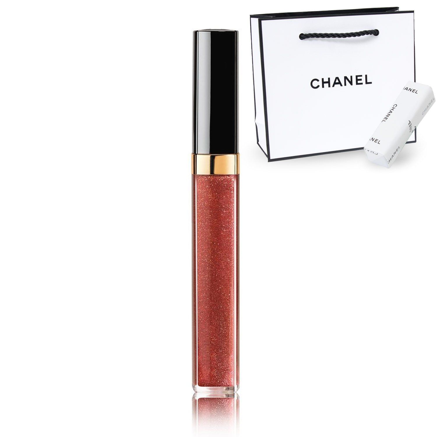 新品 CHANEL シャネル 国内正規品 ROUGE COCO GLOSS ルージュ ココ グロス リップ グロス ショップバッグ付 24色 (バートンシュガー(724)) 5.5グラム (x 1)