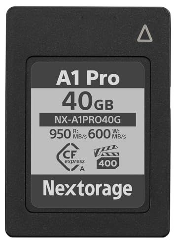 Nextorage 日本メーカー CFexpress Type A 40GB VPG400 最大読出し速度950MB/s 最大書き込み速度600MB/s 最低継続書き込み速度550MB/s pSLC ソニーαシリーズ互換性確認済み 4K/8K録画 RAW撮影/