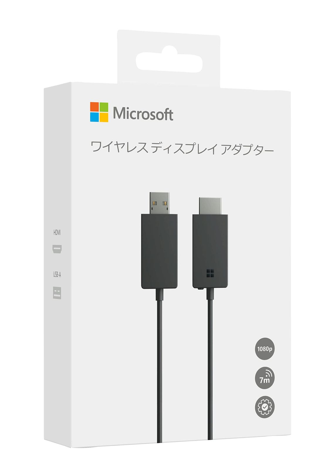 マイクロソフト ワイヤレス ディスプレイ アダプター P3Q-00009 : Wi-Fi不要 Miracast パソコンやスマホの画面をミラーリング USB給電可 簡単接続 ( ブラック ) Windows Surface 対応 [2016年モデル]