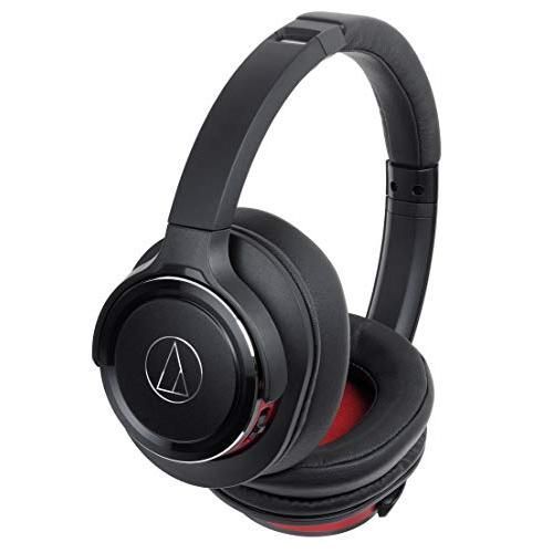 audio-technica SOLID BASS ワイヤレスヘッドホン 重低音 最大40時間再生 ブラックレッド ATH-WS660BT BR