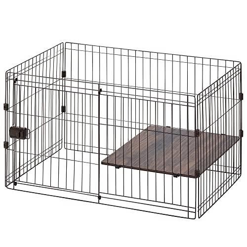 アイリスオーヤマ 犬 サークル 室内 コンビネーションサークル用上段 P-CS-930UV ウォールナット