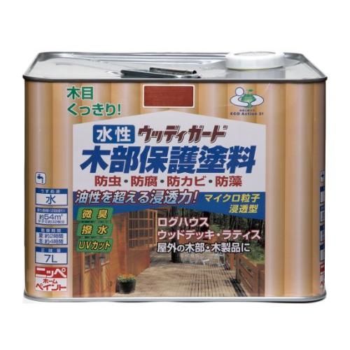 ニッペ 水性ウッディガード7L チーク