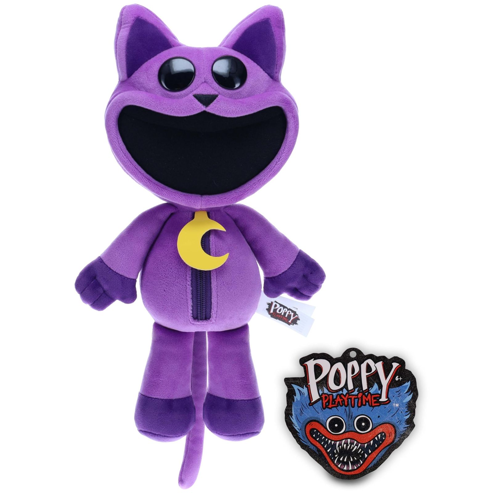 Poppy Playtime - Smiling Critters デラックスプラッシュ、[公式ライセンス] 高さ14インチ (キャットナップ)