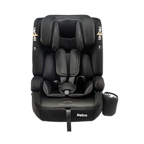 Nebio ネビオ【R129適合/ISOFIX固定 1歳から12歳 ロングユース 保温保冷ドリンクホルダー付き】ジュニアシート 長く使える 洗え