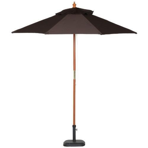 不二貿易 木製パラソル 直径210cm ブラウン 60160