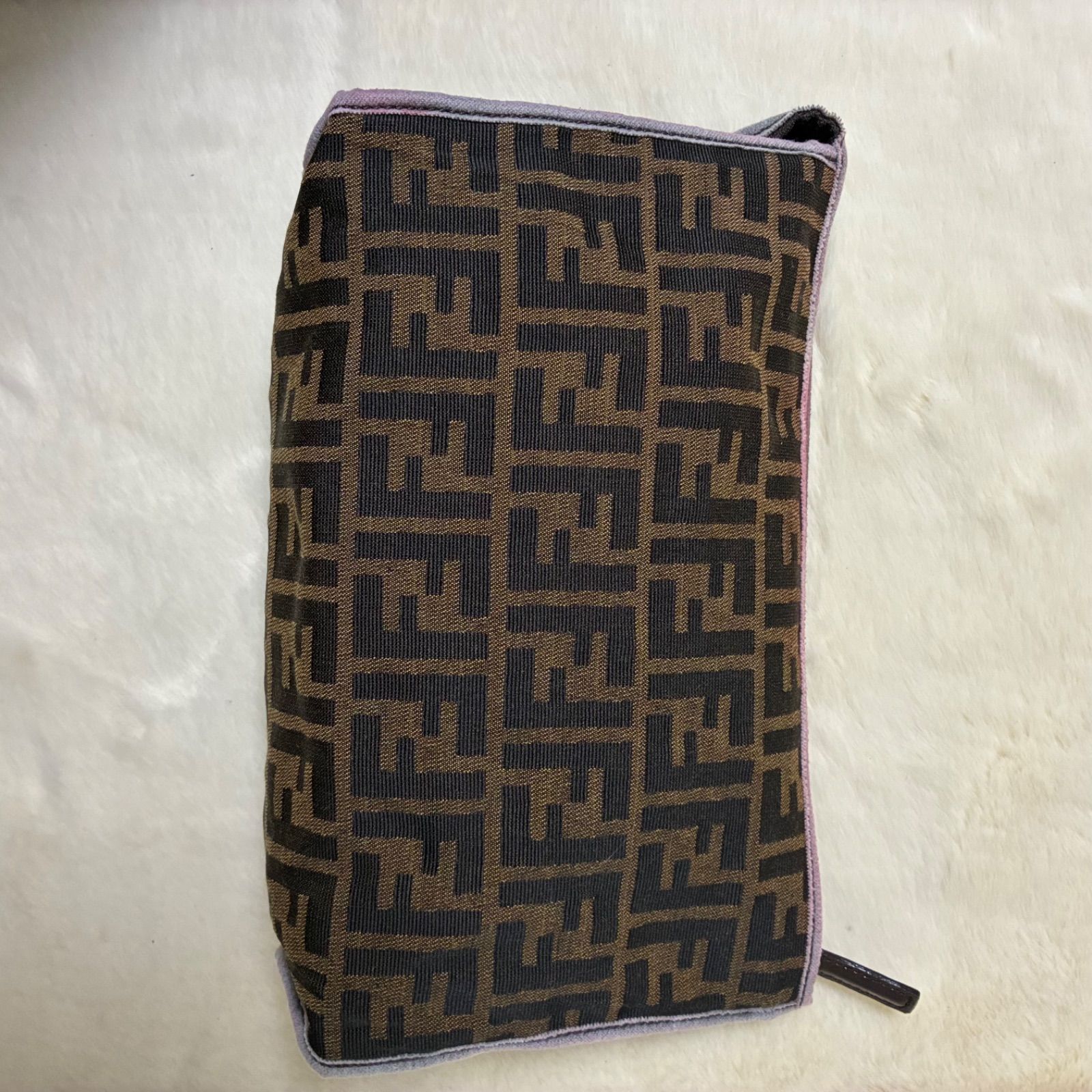 フェンディ FENDI ズッカ FFモノグラム キャンバスレザー クラッチ