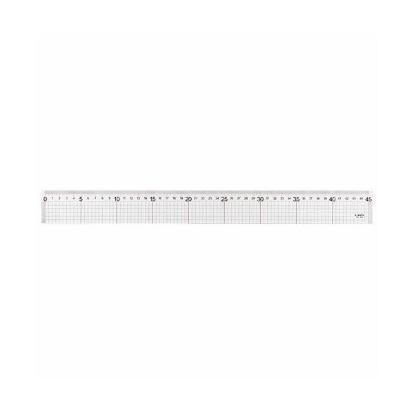 (まとめ) ライオン事務器 ハイカットスケール45cm HC-45 1個 〔×10セット〕