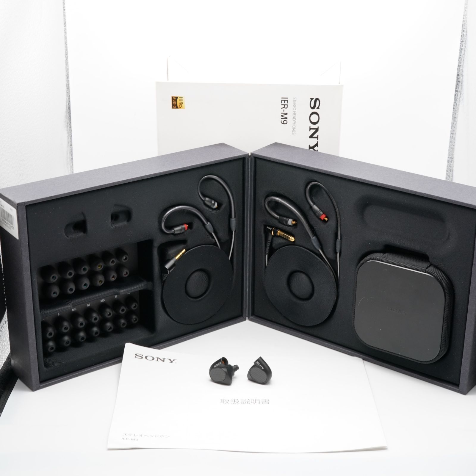 超極上 SONY ソニー IER-M9/Q あると嬉しい元箱・取説・付属品完備！