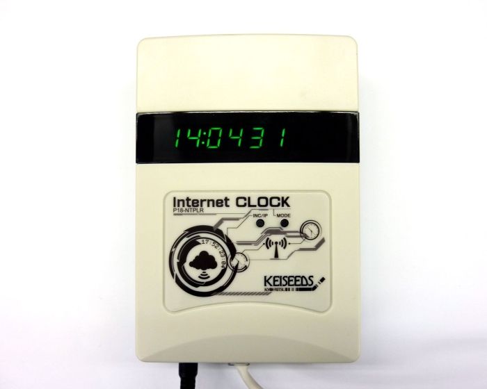 【新品・2営業日で発送】共立電子産業 電波時計信号送信機能付き時計 白 P18-NTPLR 1個