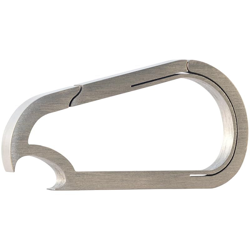 【新品】 Bico Keyklipzサーフビコ キークリップ メンズ栓抜きチタンカラビナキーチェーン[KR20B-BR]カラー:ブラシ仕上加工 0