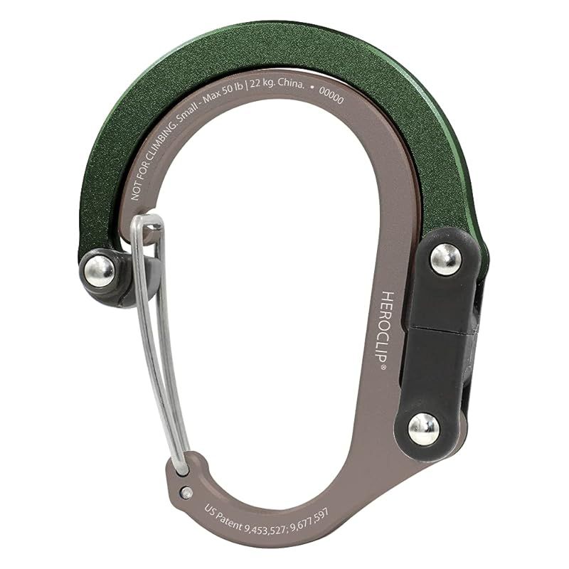 【新品】 Ｇｅａｒ Ａｉｄ カラビナ型フック ヒーロークリップ スモール フォレストグリーン 210012-906 0