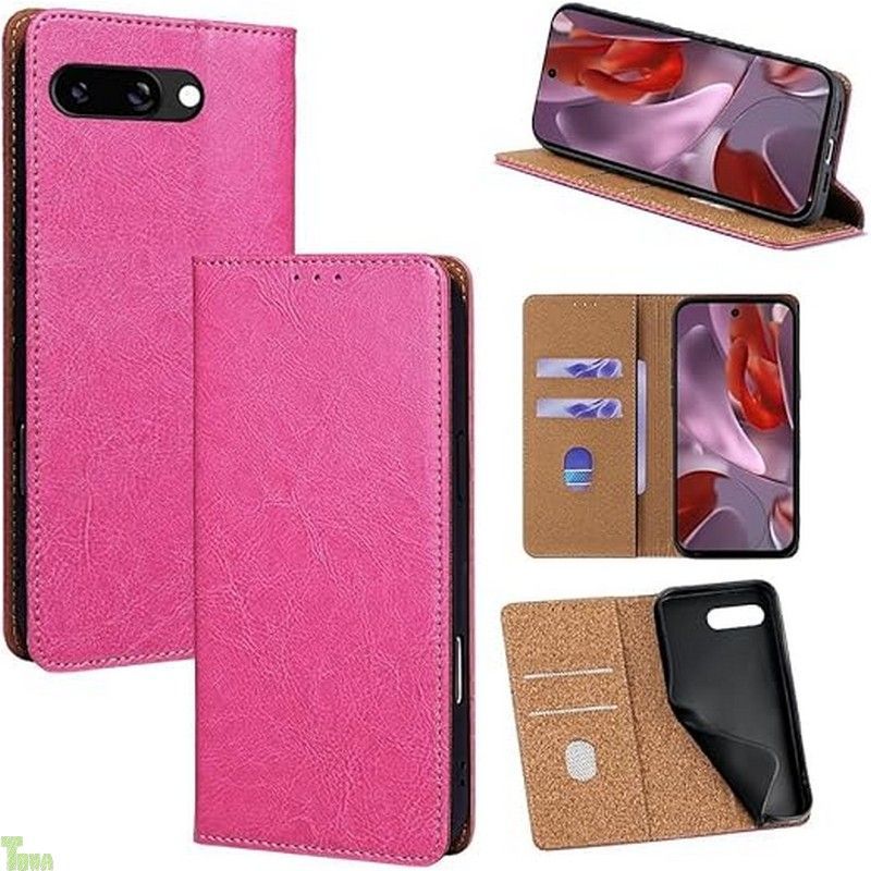 ピンク For Google Pixel 10A ケース 本革 手帳型 For グーグル ピクセル10a 牛革 カバー 上品 レザー 横置きスタンド機能 カード収納 2枚 人気 マグネット搭載 耐衝撃 全面保護 シンプルカバー 便利 ハンドメイド 高質感牛革 4,548円