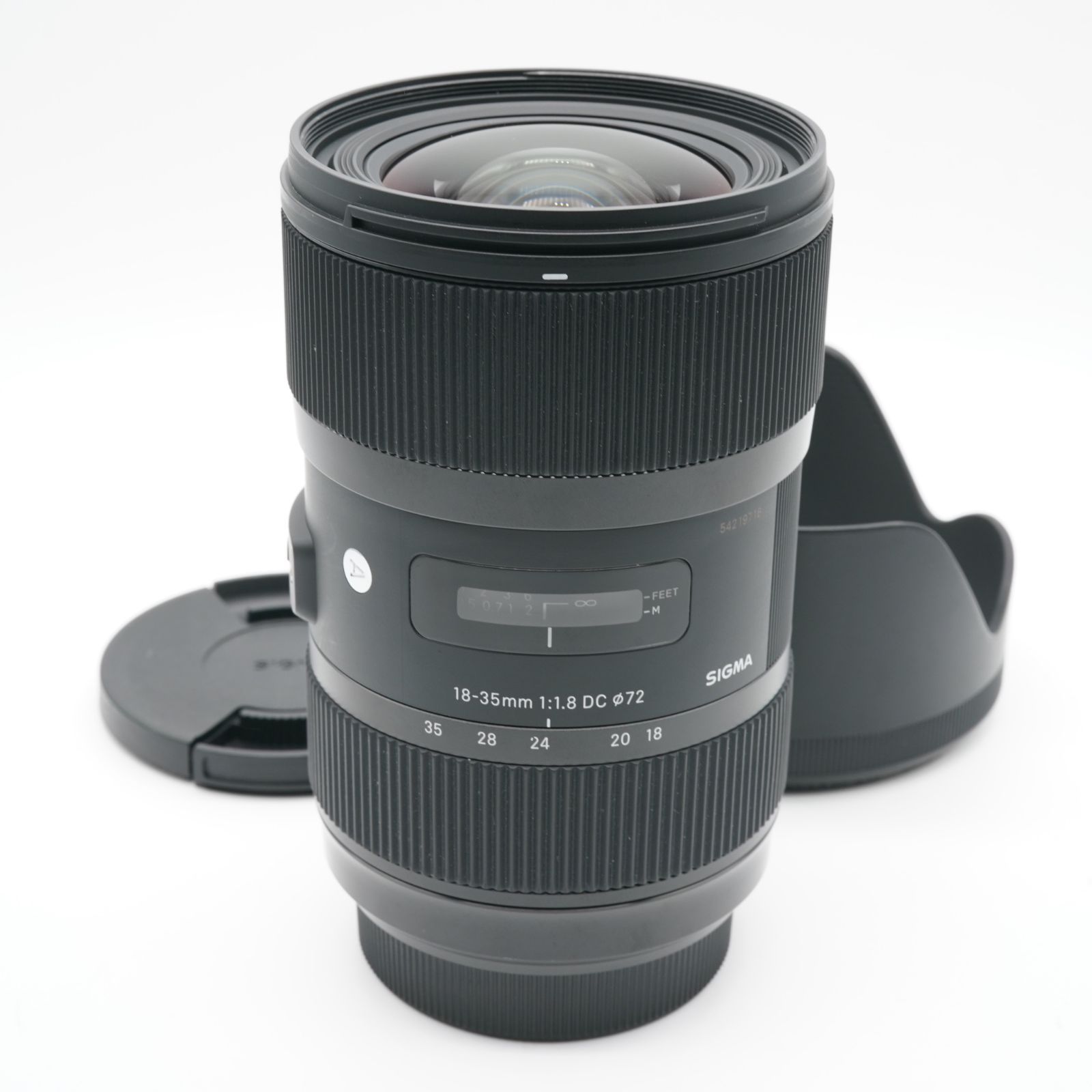 新品級 SIGMA シグマ 18-35mm F1.8 DC HSM Art ソニー Aマウント あると嬉しい純正フード(アタリ・スレキズあり)付！