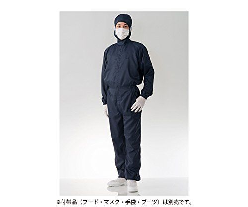 【新品・2営業日で発送】東洋リントフリー クリーンルーム用ツナギ服 紺 L FH199C-07 L 1枚