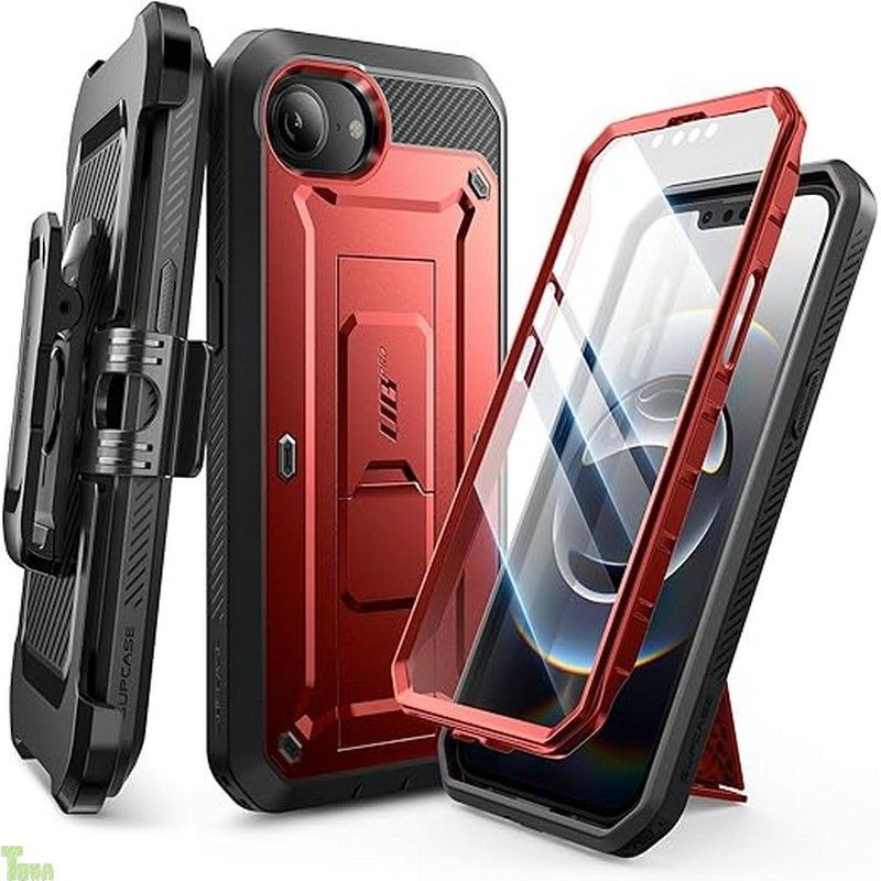 SUPCASE iPhone iPhone 17e/16e ケース 6.1 対応 2025 新しいカバー 液晶保護フィルム と腰かけクリップ付き 米国軍事規格取得 耐衝撃 防塵 二重保護 UBProシリーズ