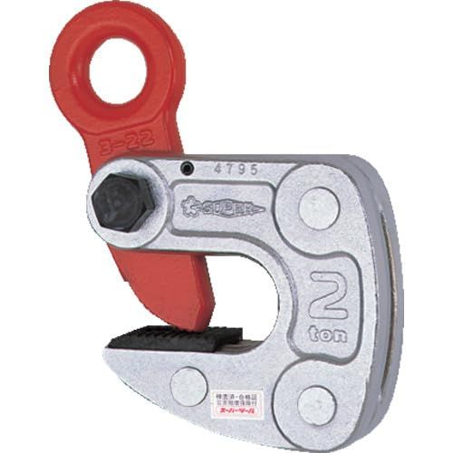【新品・2営業日で発送】スーパーツール スーパー 形鋼クランプ 容量:1ton クランプ範囲:1～13mm D1:23mm(RFIDチップ搭載／S・M・A・Я・T管理アプリ対応) (HLC...