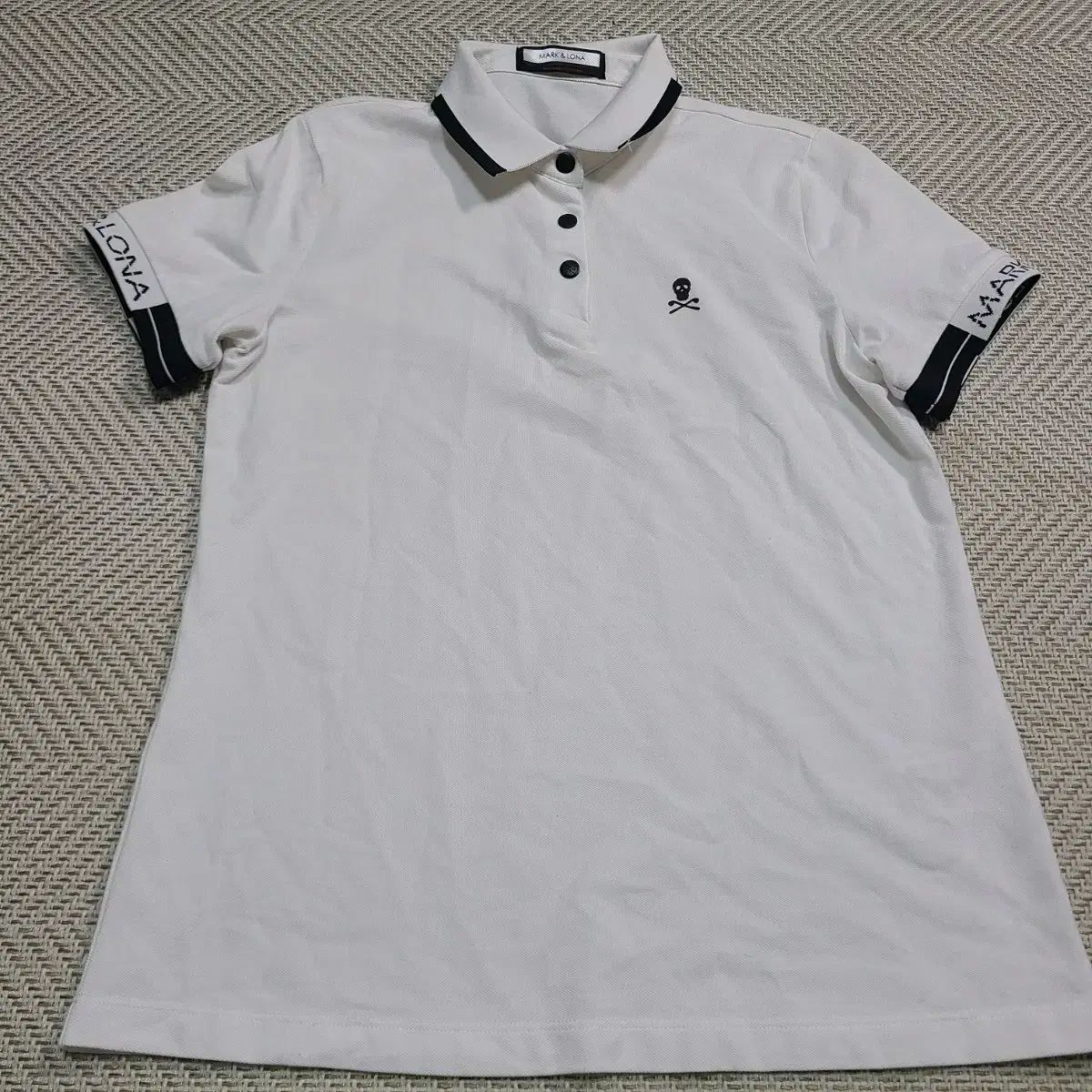 38)MARK & LONA マークアンドロナ 白 半袖 ポロTシャツ