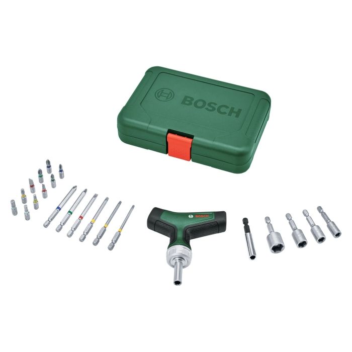 【新品・2営業日で発送】BOSCH ボッシュ ボッシュ Tハンドルラチェットドライバーセット 22ピース (1600A02Z9T 6250)