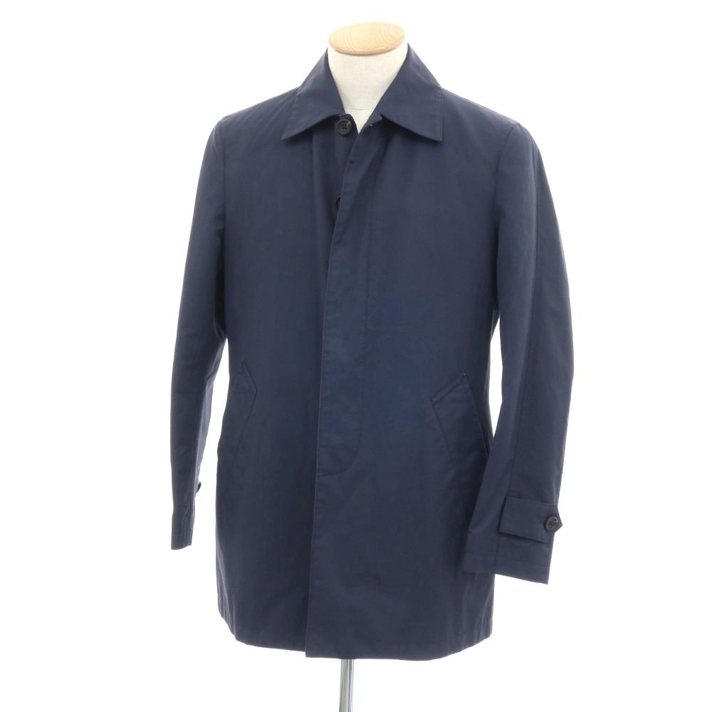 【中古】ポールスミスコレクション PAUL SMITH COLLECTION コットンナイロン ステンカラーコート ネイビー【サイズS】【メンズ】
