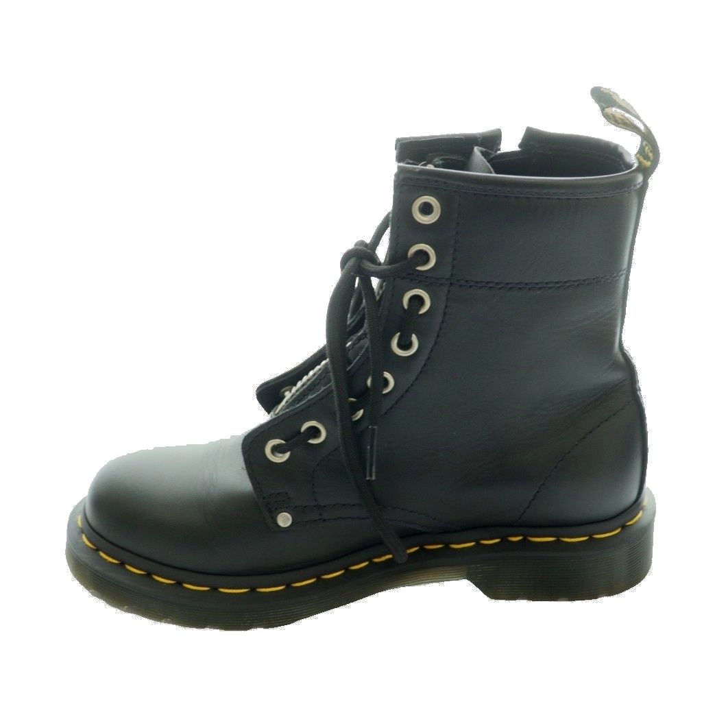 ドクターマーチン DR.MARTENS 1460 TWIN ZIP 8ホール ブーツ ショート レザー US6 23cm 黒 ブラック /SS ■OS