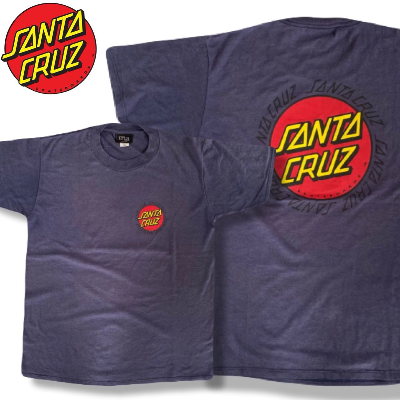 NHSタグ】SANTA CRUZ サンタクルーズ パックプリント Tシャツ ネイビー 