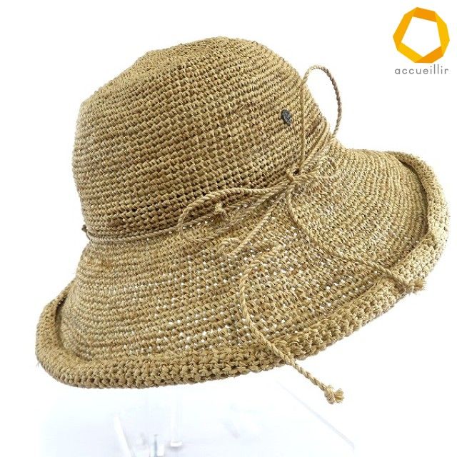 #sh ヘレンカミンスキー HELEN KAMINSKI 麦わら帽子 ストローハット ラフィア 100％ ハンドメイド レディース [940384] k01