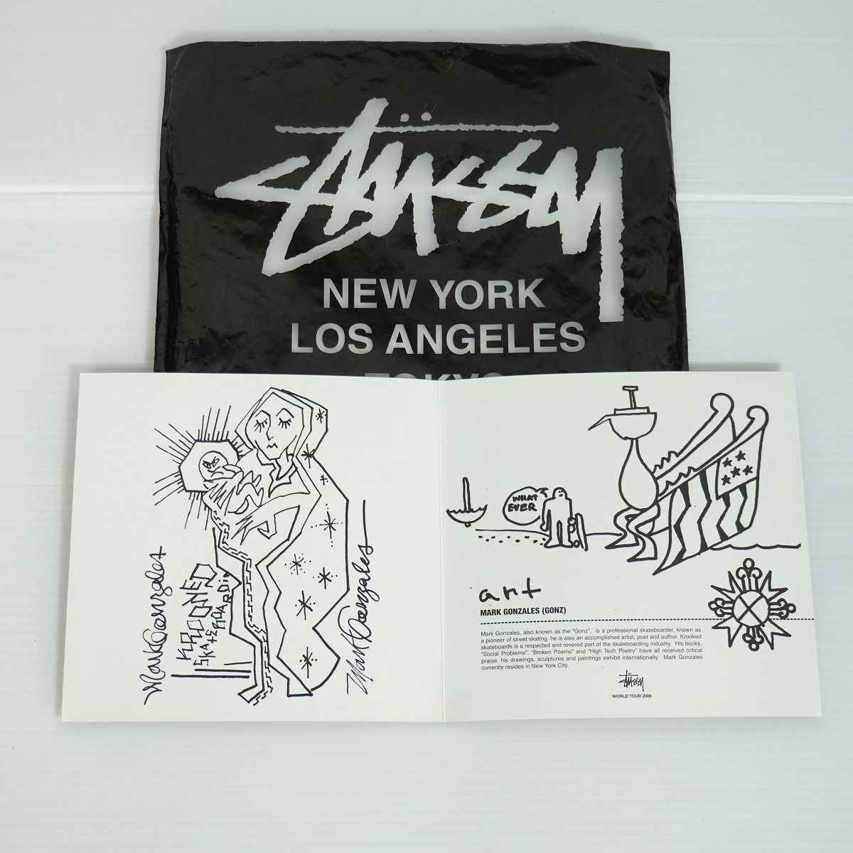 新品 国内正規 00s 06SS OLD STUSSY ステューシー ×Mark Gonzales 