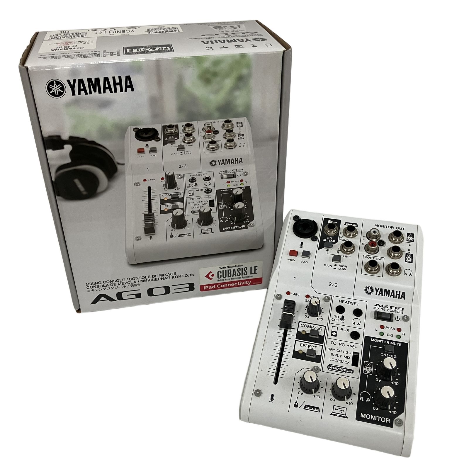 YAMAHA AG03 MIXING CONSOLE 2021年製 ウェブキャスティング ミキサー ヤマハ 音響機器 中古 B11231387