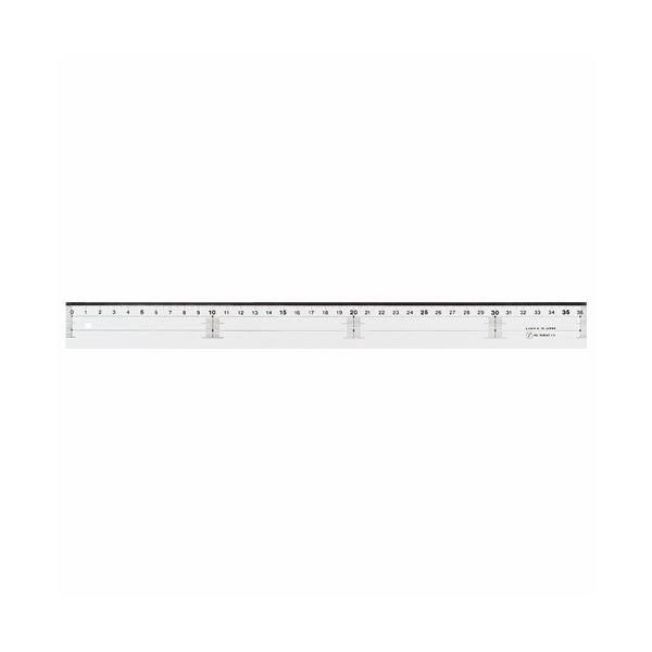 （まとめ）ライオン事務器 アクリル直線定規36cm A-12 1本〔×20セット〕