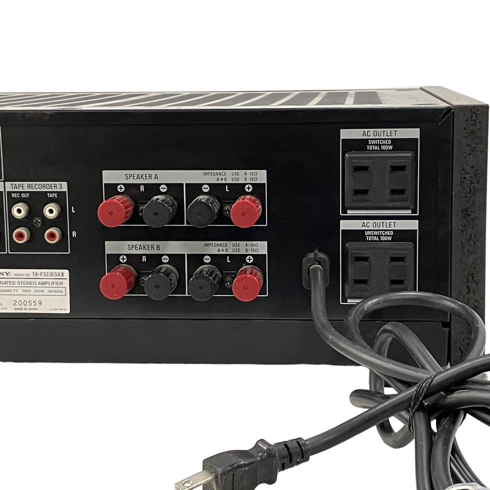 【ジャンク】SONY TA-F333ESXII プリメインアンプ SONY プリメインアンプ TA-F333ESX ソニー 公式通販 TA 動作品 中古