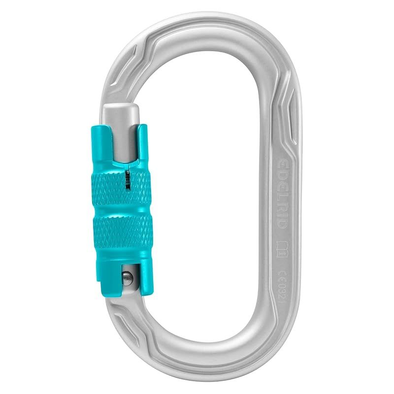 【新品】 エーデルリッド(Edelrid) クライミング 登山 カラビナ オーバルパワー2500トリプルII シルバー(A) ER85205 1