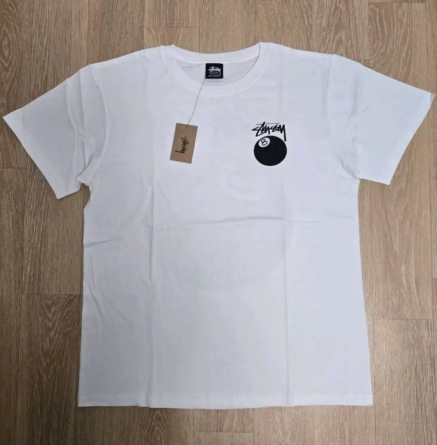 STUSSY 8ボール Tシャツ 白 M 新品-7日以内返品OK