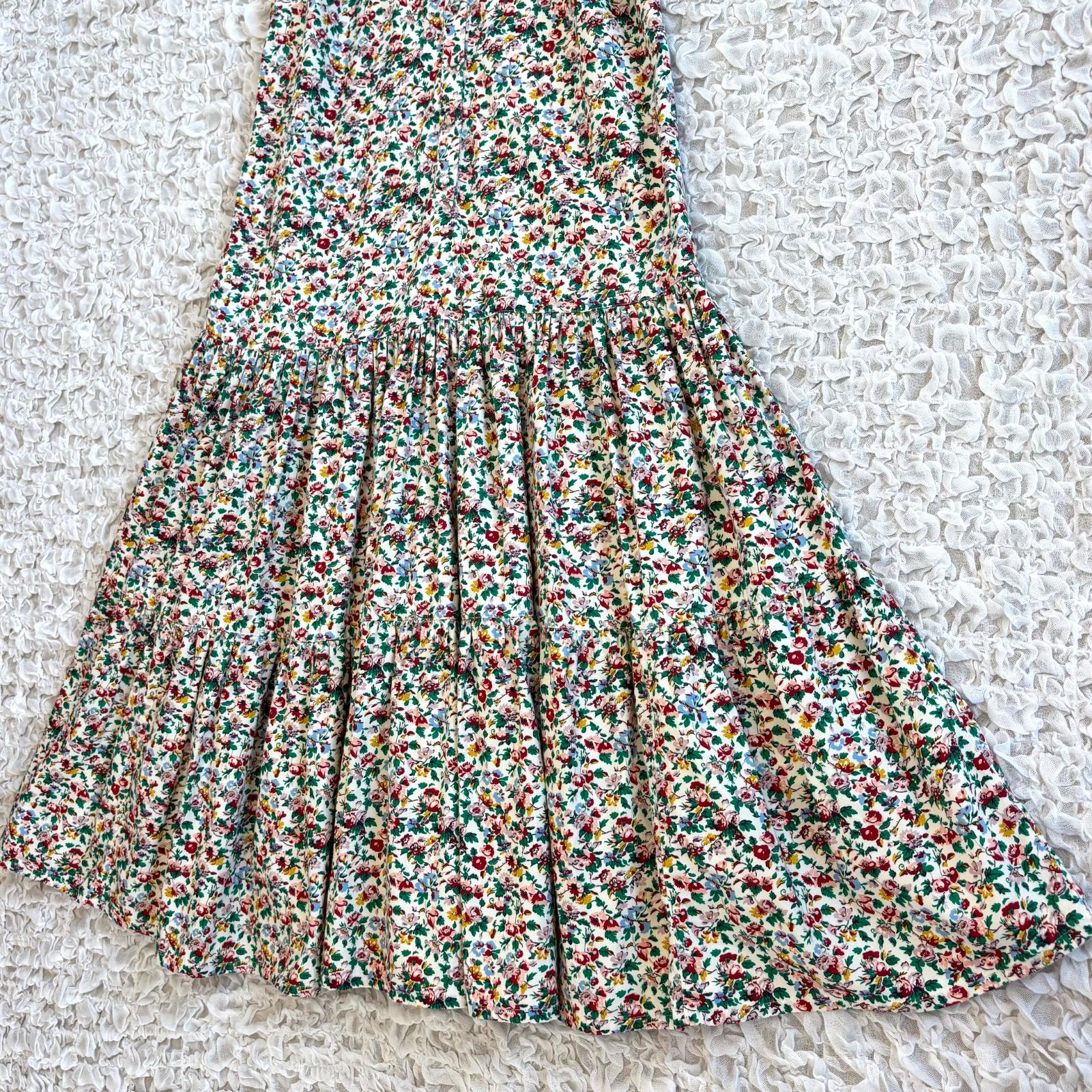 People Tree ピープルツリー V&A オーガニックコットンサテンフリル