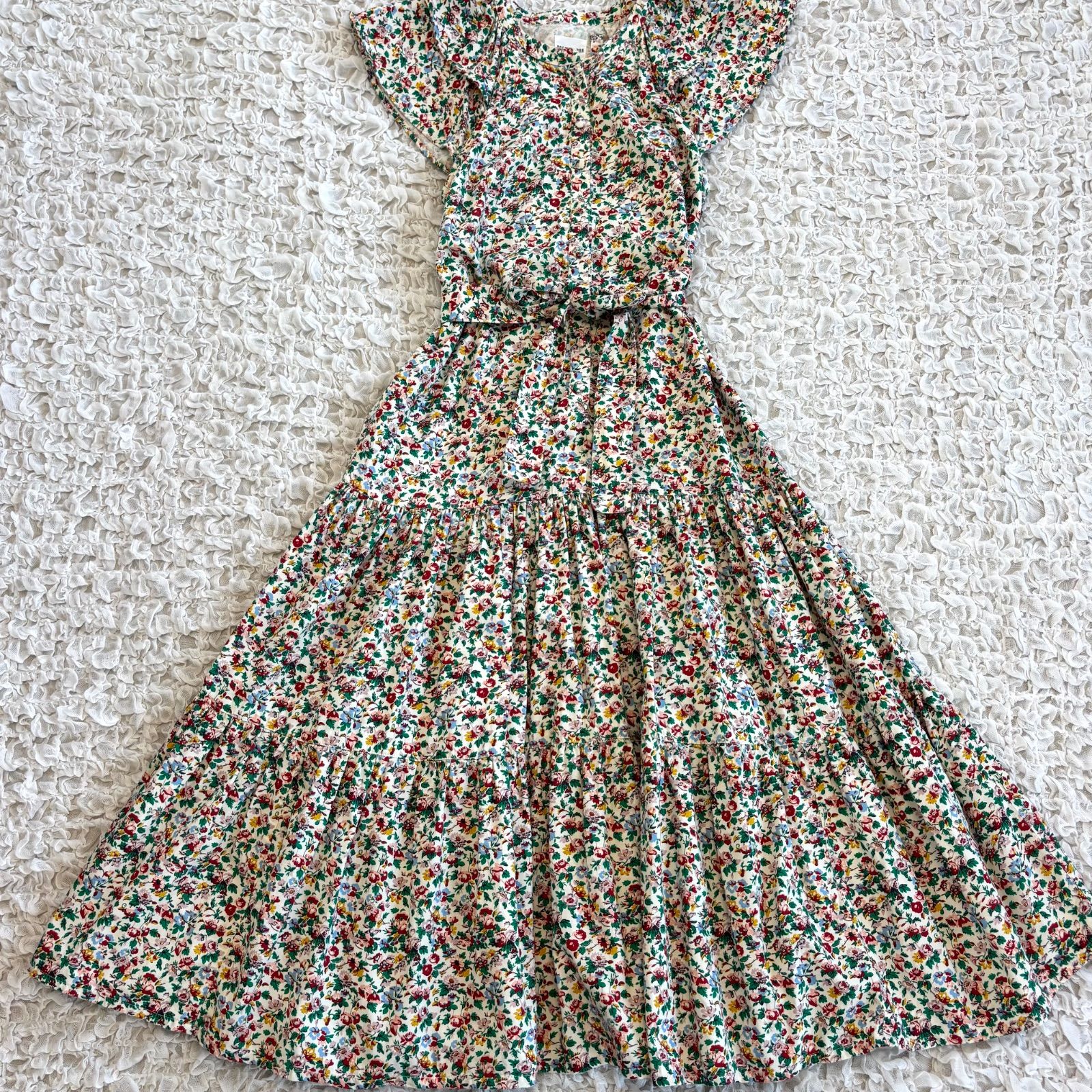 People Tree ピープルツリー V&A オーガニックコットンサテンフリル
