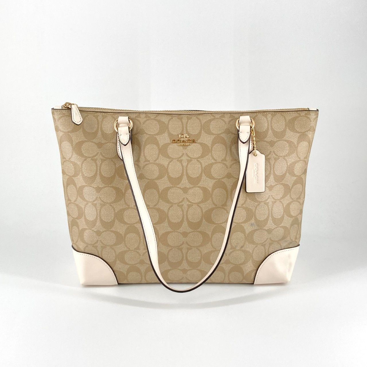 COACH（コーチ） シグネチャージップ F29208 トートバッグ ベージュ 