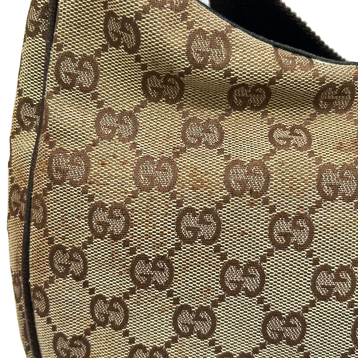 GUCCI(グッチ) ショルダーバッグ GG柄 122790 ダークブラウン×ライト 