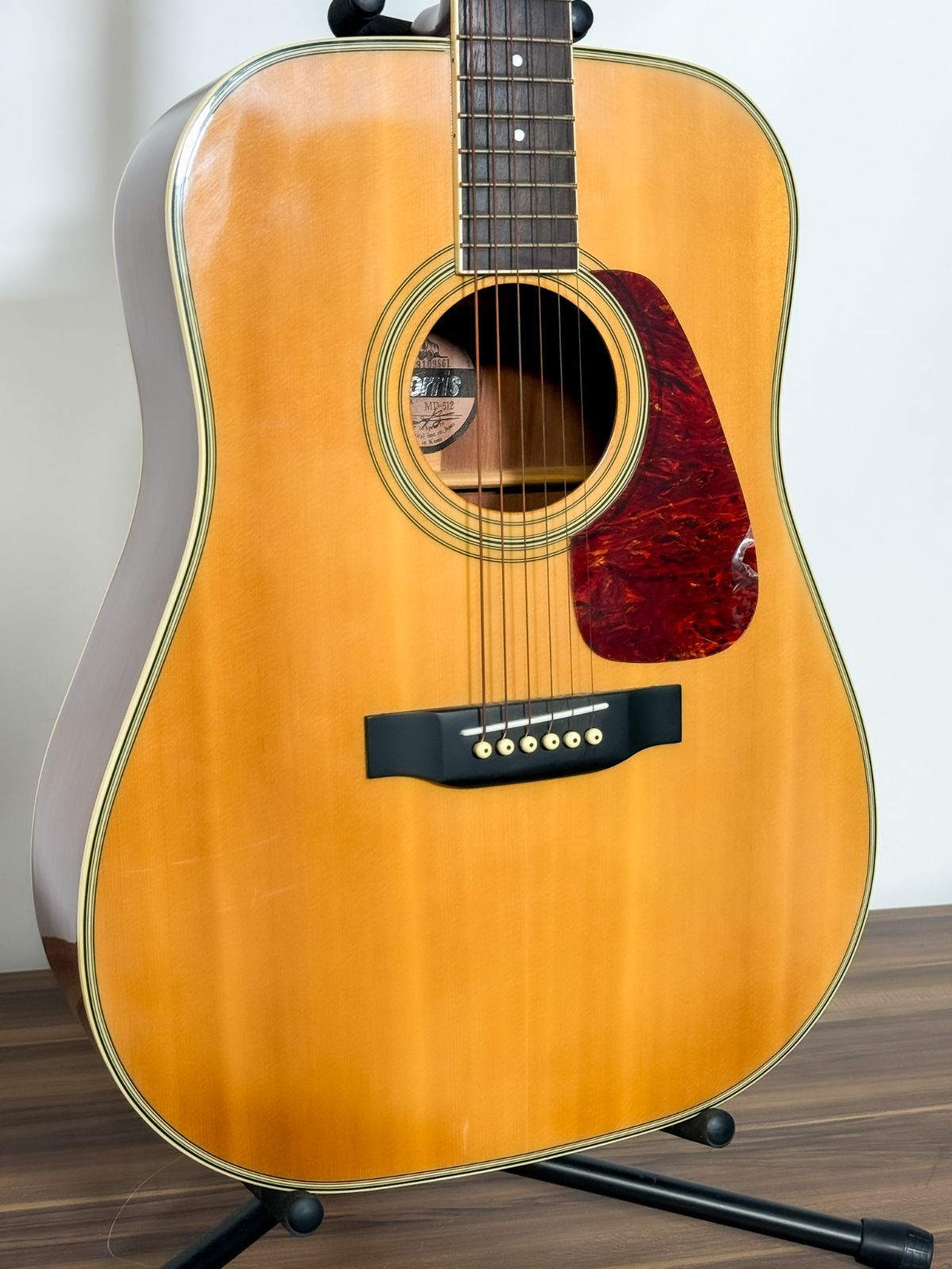 美品】Morris MD-512 アコースティックギター（ケース付、弦なし