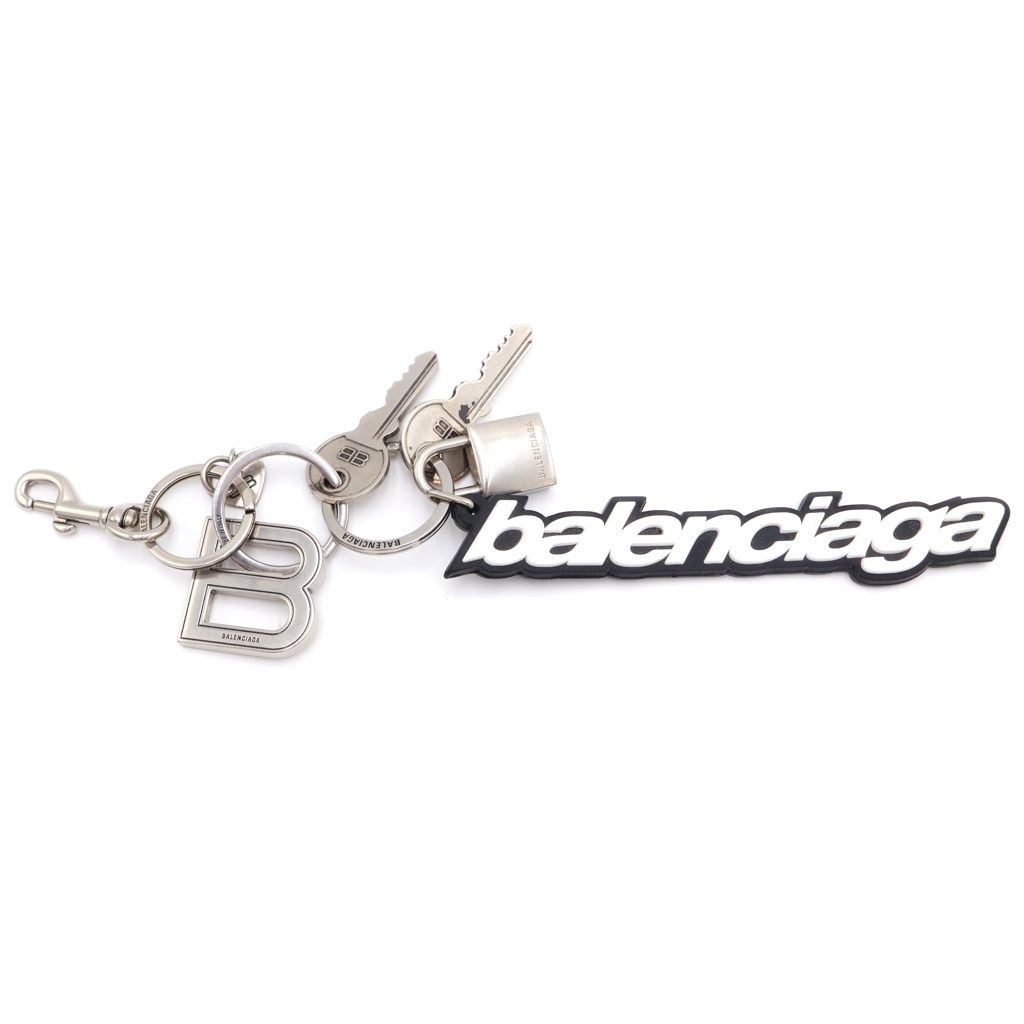 BALENCIAGA (バレンシアガ) KIT チャーム ラバーロゴ付き キーチャーム