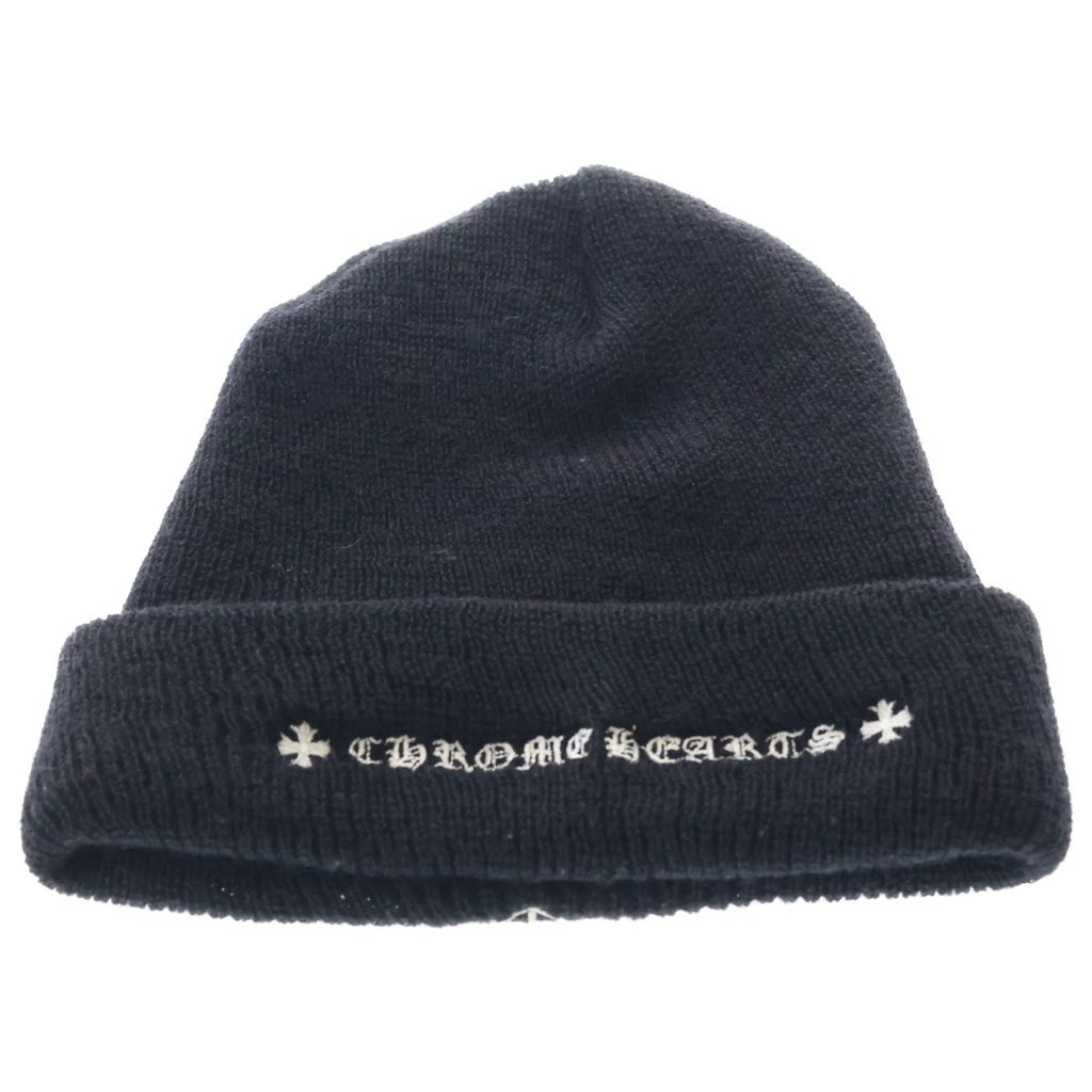 CHROME HEARTS (クロムハーツ) WOOL WATCH CAP CHプラス刺繍ビーニー 