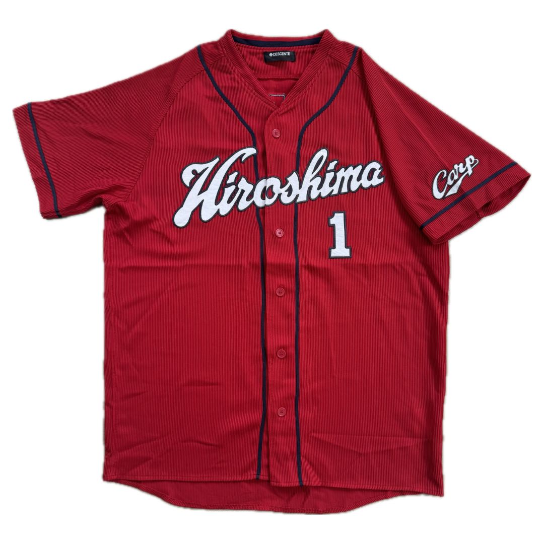 【新品•未使用】前田智徳 ハイクオリティユニフォーム　ビジター　Sサイズ 広島東洋カープ 前田智徳 #1 ハイクオリティユニフォーム ビジター XL