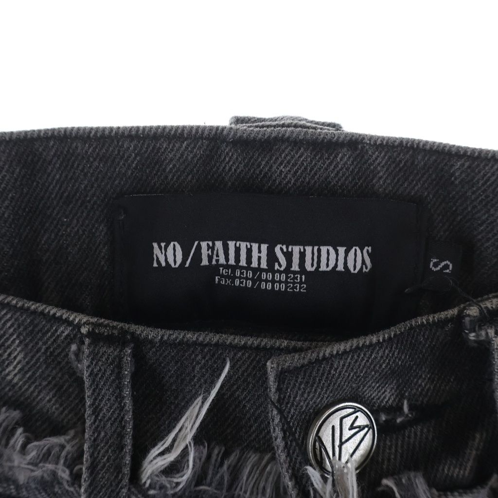 NO/FAITH STUDIOS (ノーフェイスストゥディオス) FLARED DENIM カット