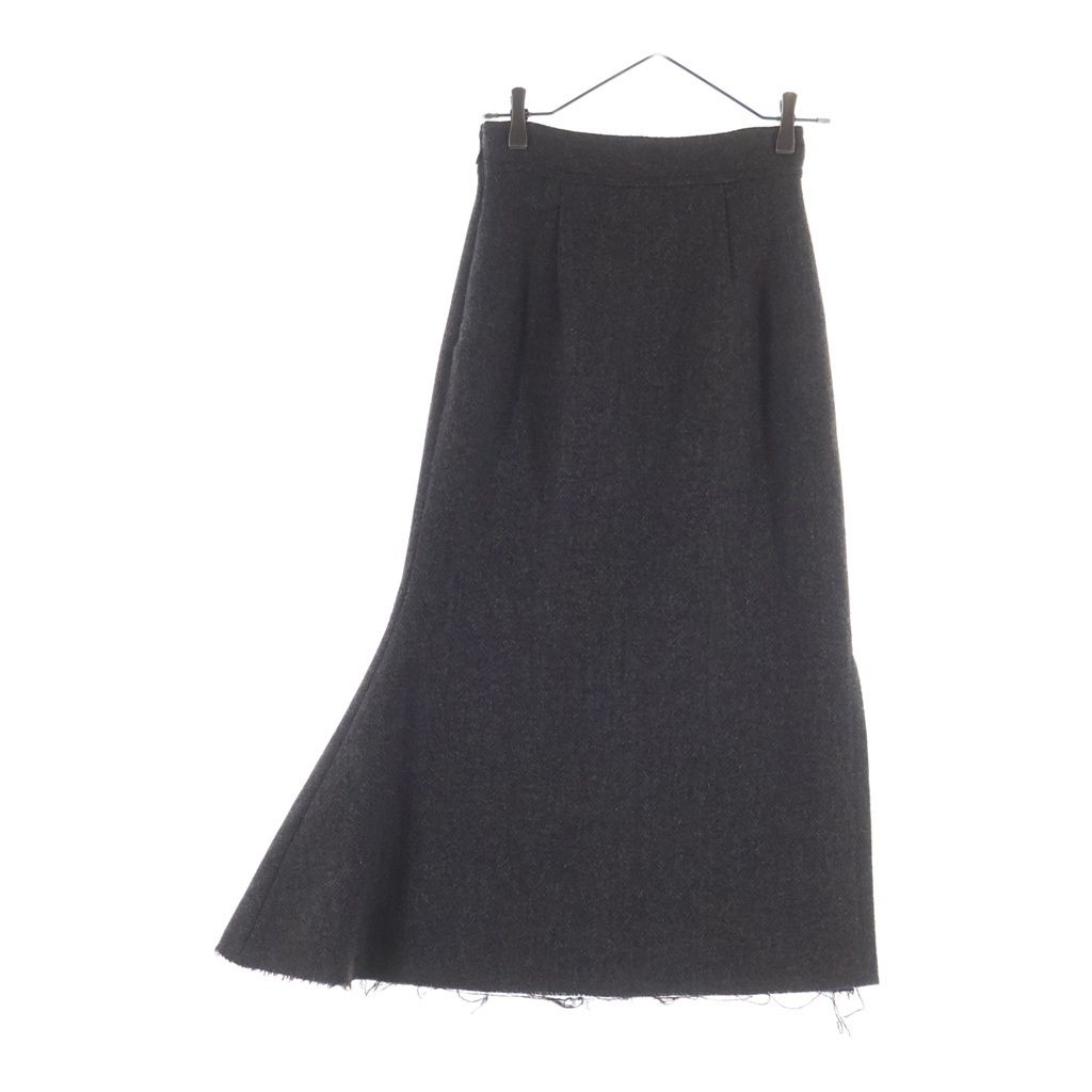 Maison Margiela 4 (メゾンマルジェラ) 17AW ウールツイード スリット ロングスカート ブラウン レディース S51MA0281 S48070